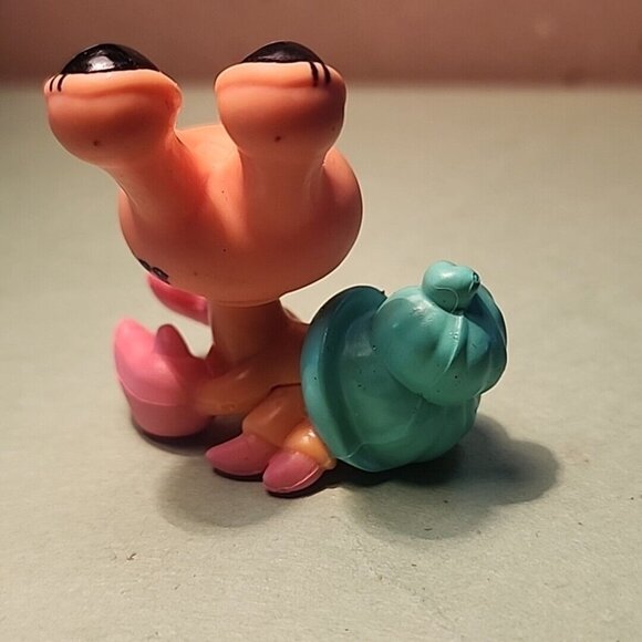 LPS Littlest Pet Shop Hermit Crab # 1109 Teal Blue Shell Bobbin Head 2007 Hasbro - Picture 2 of 5